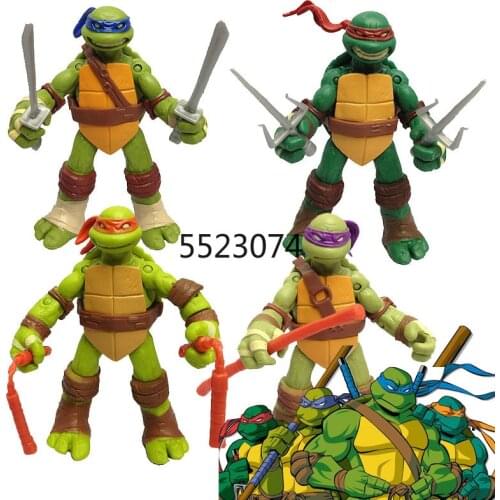 Teenage Mutant Ninja Turtles Leonardo Donatello Michelangelo Raphael Action Figure Film Edition Movable Model Toys 15cm