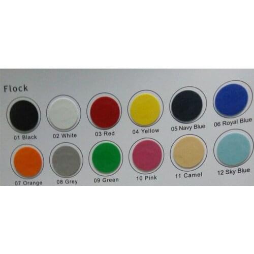CDF-08 Grey color garment flock heat transfer vinyl / film with various colors for choose