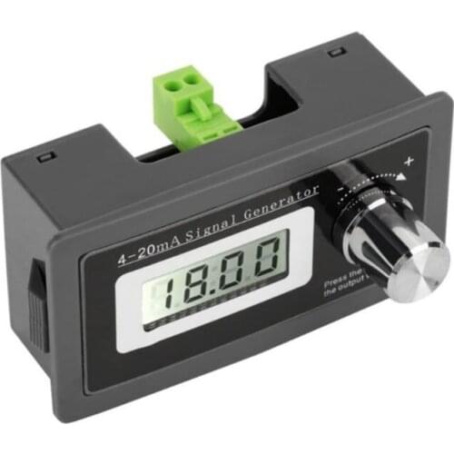 2 Wire 4-20mA Current Signal Generator Panel-mounted Current Loop Generator Simulator Current Transducer U4LB
