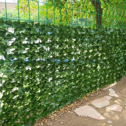 Artificial Leaf Privacy Fence Roll Wall Landscaping Roll Up Panel Screen Panels Rattan Ivy Outdoor Hedge Garden Home Decora