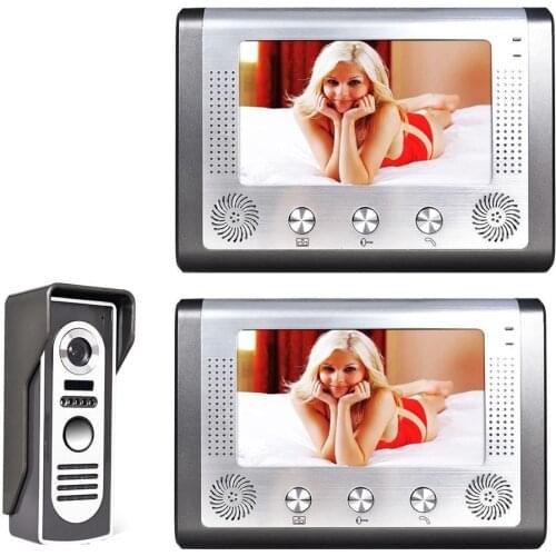 Mountainone Waterproof 7 "TFT LCD Video Intercom Kit Wireless Video Doorphone Doorbell Kit Remote Unlock Night Vision Camera
