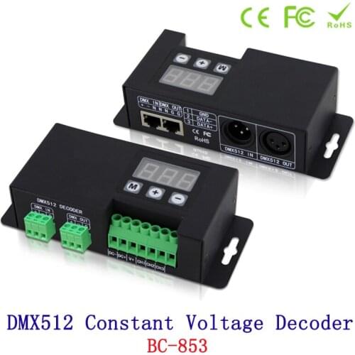 NEW DMX512 3CH Constant Voltage Decoder input signal DMX512/1990 LED controller Output Signal Constant Voltage PWM x 3 DC12V-24V