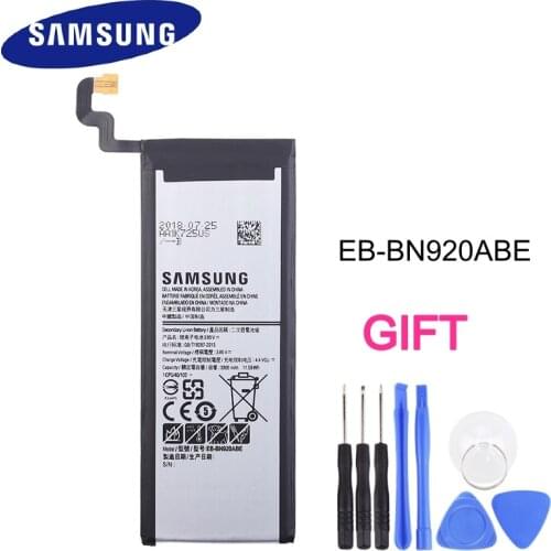 EB-BN920ABE Original Replacement Battery For Samsung Galaxy Note 5 SM-N9208 Note5 N9208 N9200 N920t N920c Authentic 3000mAh