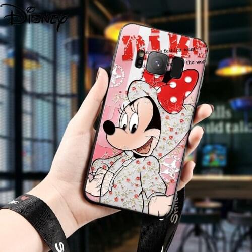 Disney original mobile phone cover suitable for Samsung s10 mobile phone case s9/s8plus Mickey Minnie cute mobile phone case