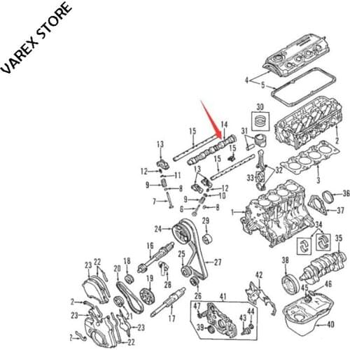 Camshaft for Mitsubish i Outlander 2.4L 2003 OEM:MD351710