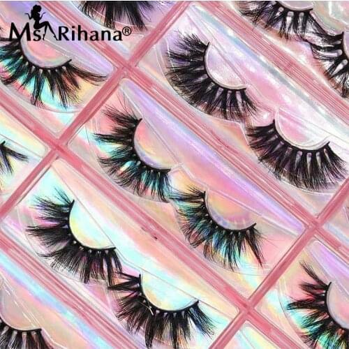 New 5/10/20/30 Pairs 5D Mink Eyelashes Bulk Fluffy Dramatic 25MM Lashes Vendor Cruelty Free False Eyelash Extension Makeup Tools