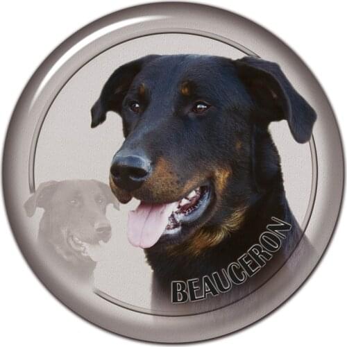 S30439# 13CM/15CM/17CM PVC Decal Beauceron Dog Car Sticker Waterproof for Bumper Rear Window Laptop Toilet