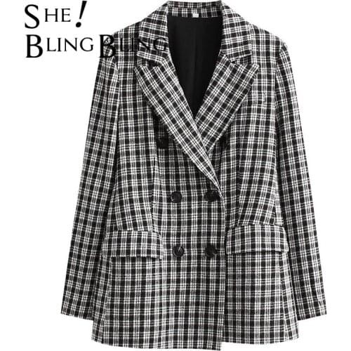 SheBlingBling Women's Double-breasted Blazers