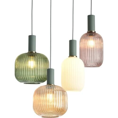 Modern Metal Glass Pendant Light LED Suspension Chandelier Ceiling Lamp Decor Lighting Fixture LED Suspension Lamps PA0195-A