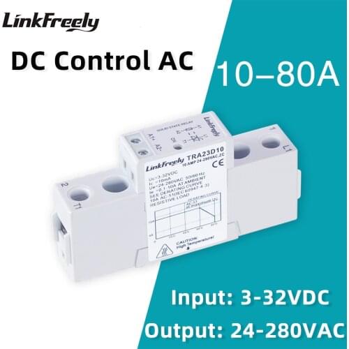 Smart Mini Solid State Relay Board Module SSR DC control AC 5V 12V 24VDC Input 220V 250V AC Output Electric Relay Switch Din