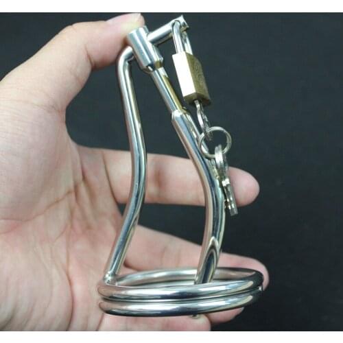 Chastity Urethral Sounding Rod with Penis Ring Urethra Wall Lockable Chastity Urethral Toys Stainless Steel Sex Toys for Men G25