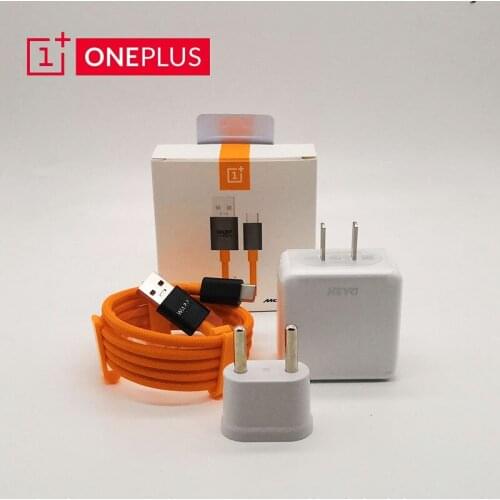 Original Dash charger for oneplus 7 6 6T 6 5 5t 3t Dash Charge cable one plus usb wall charger Adapter Type C 5V 4A 1+ onplus7