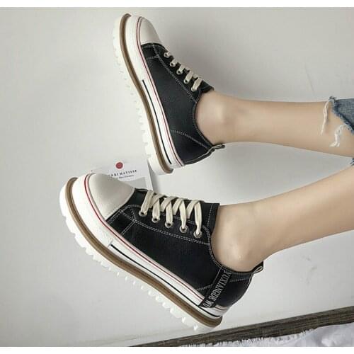 QWEDF 2019 New shoes Woman Sneakers Spring Vulcanized Shoes Ladies Casual Shoes Lightweigh Breathable Shoes Tenis Feminino Z2-97