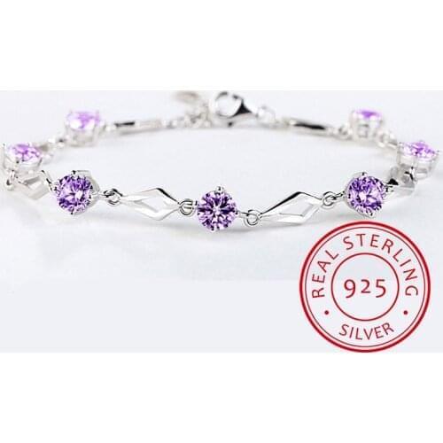 2019 New Fashion Infinity Bracelets for Women with Crystal Stones 925 Sterling Silver Charms Womens Bracelet Engagement Gifts