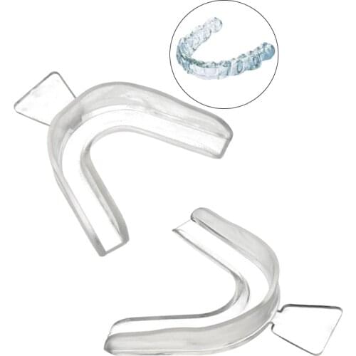 1Pc/2Pcs Transparent Teeth Trays for Teeth Whitening Silicone Dental Tray Mouth Teeth Whitening Trays Mouth Guard Tooth Tool