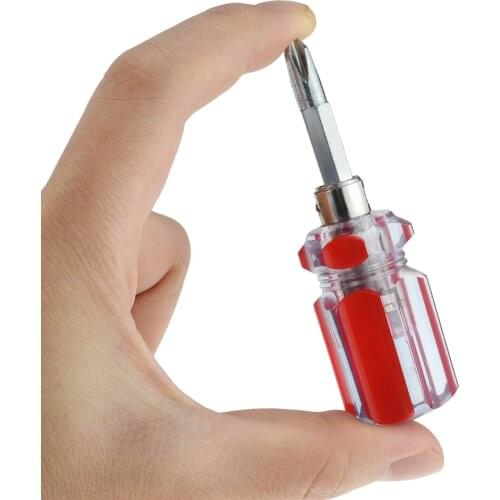 1PCS Dual Purpose Slotted/Phillips Screwdriver Expansion Screwdriver Cross Word Ratchet Screwdriver Manual Hardware Tools