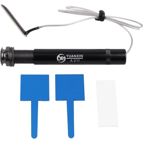 1pc Guitar Endpin Pickup Jack 1/4' Inch Punch-free Active Equalizer Piezo Pickup Transducer Guitar Accessories for Folk Guitar