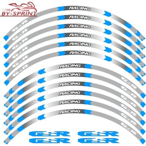 12 X Thick Edge Outer Wheel Decals Sticker Motorcycle Reflective Rim Bike Stickers Suitable For GSR gsr