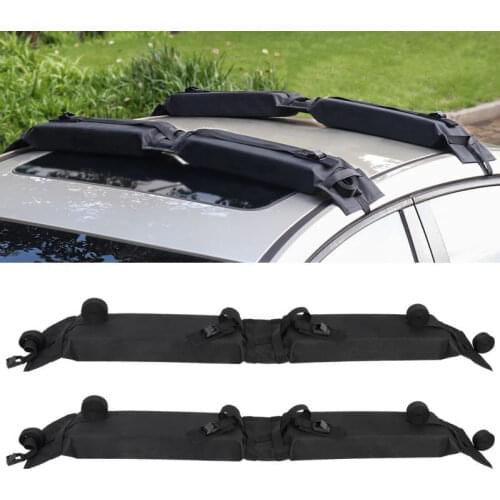 2PC Car Soft Rack Luggage Rack Foldable Luggage Bag Roof Frame Roof Rack Auto Accessories Car Modification Roof Storage Supplies