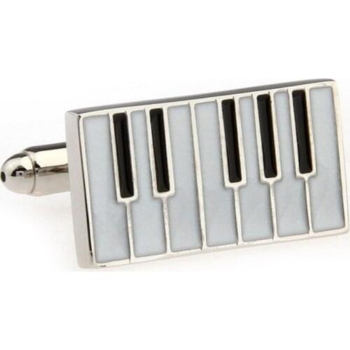2015 Hotsales Cufflinks for mens Musical Instrument Piano cufflinks abotoaduras Funny Piano Keyboard Cufflink gemelos cufflinks
