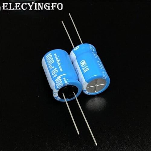 5pcs/20pcs 1000uF 16V1000uf NICHICON BT Series 12.5x20mm Highly dependable reliability 16V1000uF Aluminum Electrolytic capacitor