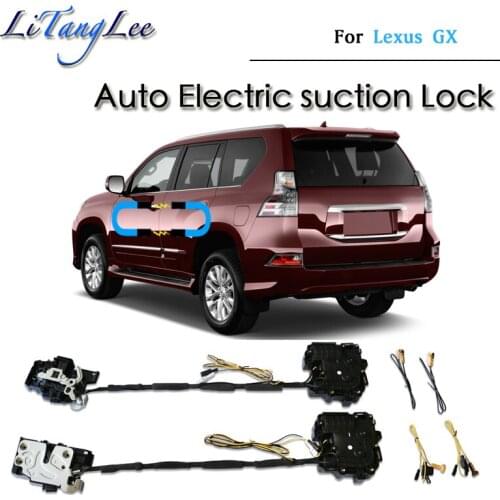 For Lexus GX 2009~2017 Car Soft Close Door Latch Pass Lock Actuator Auto Electric Absorption Suction Silence Closer