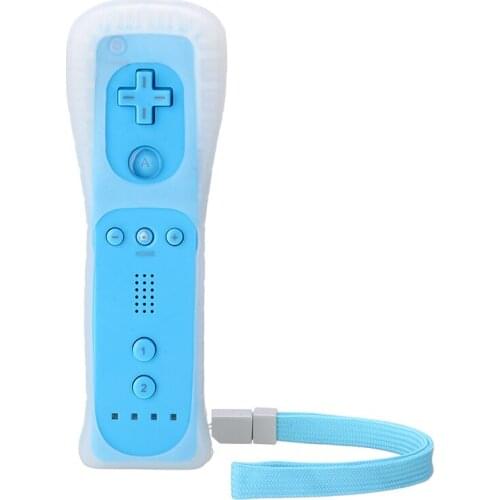 Wireless Remote Gamepad Controller with Silicone Cover and Sling Vtraight Handle Suit For Wii Remotes Controle Joystick Joypad