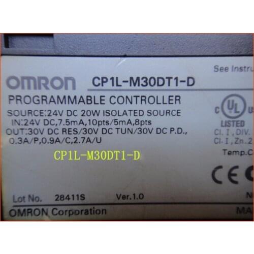 CP1L-M30DT1-D PLC CPU DC input 18 point transistor output 12 point M30DT1