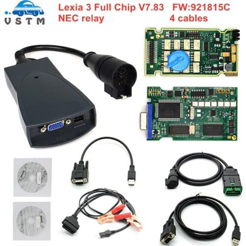 Best quality Lexia 3 Full Chip Gold Edge Lexia3 V48/V25 Diagbox V7.83 PP2000 Lexia-3 Firmware 921815C Diagnostic Tool