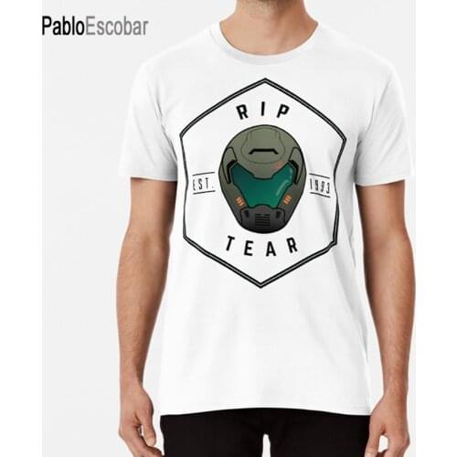Doom Guy Helmet - RIP TEAR T shirt gaming games doom doom guy doom 2016