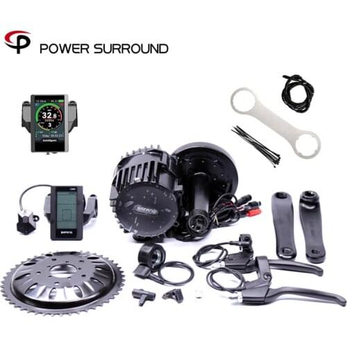 Real Bicicleta Eletrica Electric Bike Kit 48V/52V 1000w Bbs03/bbshd 8fun Bafang Mid Drive Motor Kits For Electric Or Fat Ebike