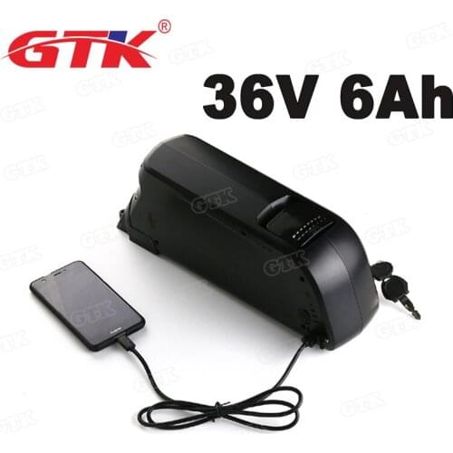 Deep Cycle 36V 6000mAh Lithium Li Ion Battery Dolphin Batteries for 540W 36v 6ah electric bike E bike builet-in BMS + Charger