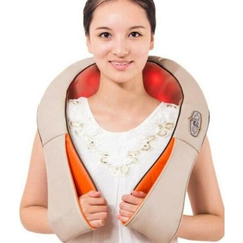 MASSAGER 3D Shiatsu Kneading Neck Shoulder Body with Heat Home Office Car