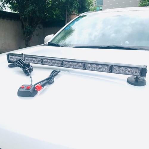 12v Police Led flash light bar Car beacon strobe light Fire truck Ambulance Emergency warning Viper lamp Safety driving led bar
