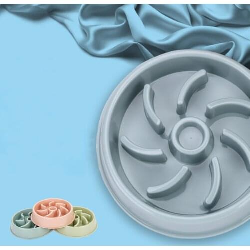 New Pet Dog Bowl Slow Feeder Plastic Anti Choking Puppy Cat Eating Dish Bowl Anti-Gulping Food Plate Cat Pets Feeder Dog Bowls
