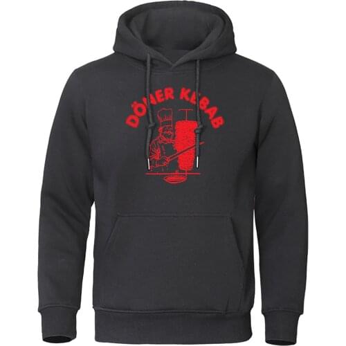 Newest Autumn Winter Hoodie Doner Kebab Print Hoodies Sweatshirt Fleece Warm Mens Clothing Casual Hip Hop Men Brand Pullover