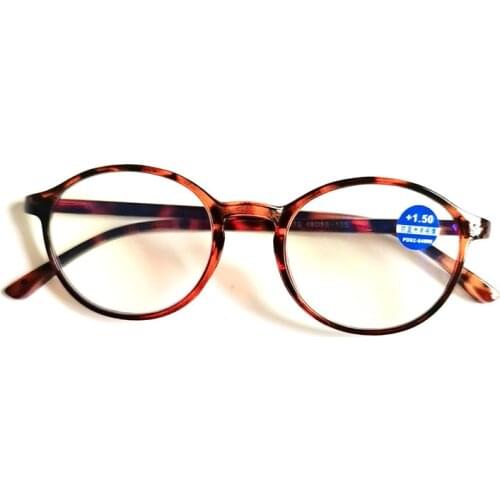 TR90 Women Men Round Black Leopard Lunettes Presbyopia Strength 1.0 1.5 2.0 2.5 3.0 Reading Glasses eyeglasses 3.5 4.0 R004