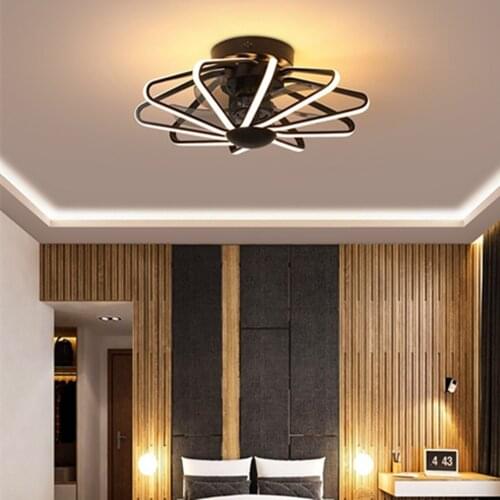 Ceiling ventilator lamp Fan Light Bedroom Living Room Lamps Integrated LED Fans AC 220V Pure Copper Motor with remote contorl