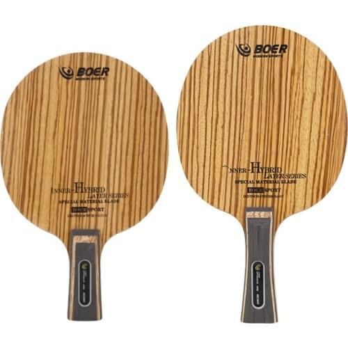 BOER 7 Ply Arylate Carbon Fiber Table Tennis Blade Lightweight Ping Pong Racket Blade Table Tennis Accessories