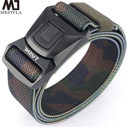 Official Genuine Tactical Belt Mens Belt Outdoor Hunting Metal Buckle Tactical Belt Multi-function quality Marine Corps Belt