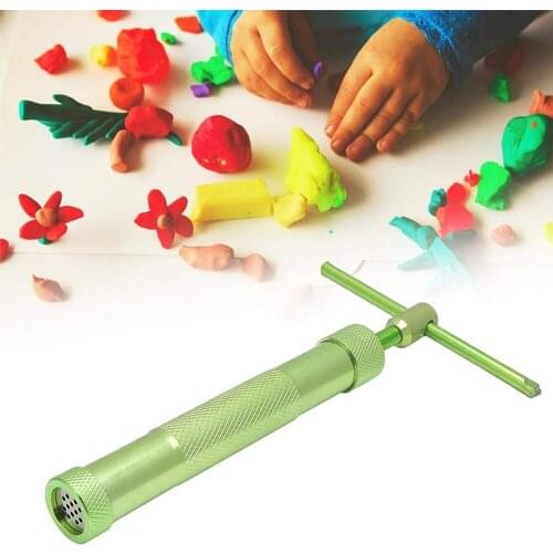 DIY Craft Pottery Clay Extruder Creative Fondant Cake Sculpture Gun Modeling Tool Home Durable Sugar Paste Rotary Extruder Tool