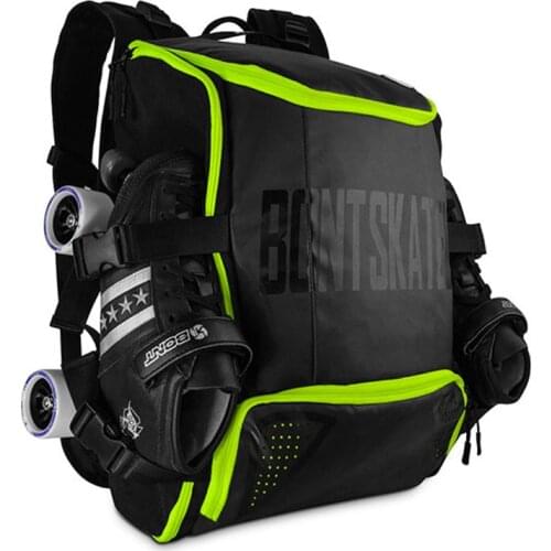 100% Original Bont Inline Speed Skates Backpack 28L Professional Roller Skating Shoes Bag Helmet Holder Protective Knee Pads Bag