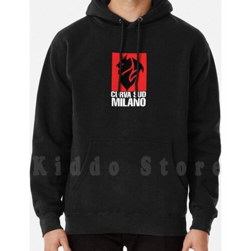 Curva Sud Hoodie Long Sleeve Club Football Italia Interisti Interista Rossoneri I Rossoneri Inter