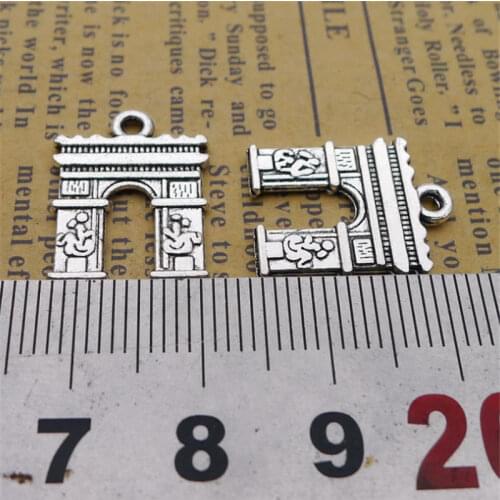 Triumphal Arch France Charm Pendants Jewelry Making Finding DIY Bracelet Necklace Earring Accessories Handmade 5pcs