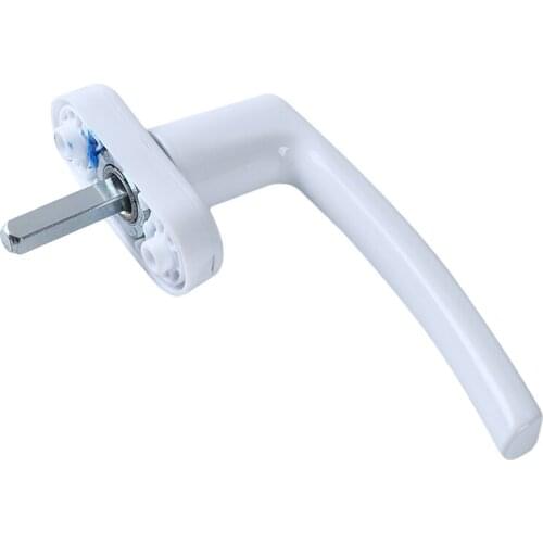 Universal Door Handle White Aluminum Alloy Window Handle Locks Key Locking Double Glazing Door Turning
