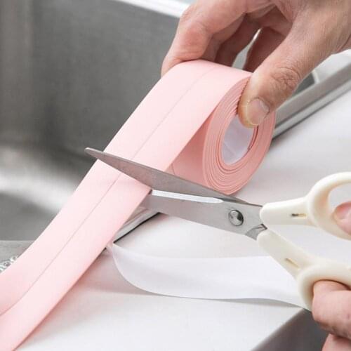 For Bathroom Kitchen 3.2m Shower Sink Bath Sealing Strip Tape Caulk Strip Self Adhesive Waterproof Wall Sticker Sink Edge Tape