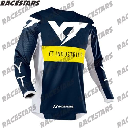 YT 2021 Enduro MTB Jersey Motocross Jersey Mens Maillot Hombre DH Moto BMX MX Downhill Jersey Off Road Mountain Cycling Jersey