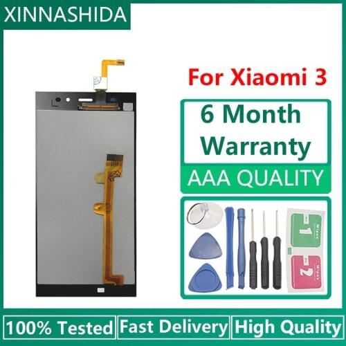LCD Screen For XIAOMI Mi3 LCD Display Touch Screen With Frame for Xiaomi Mi 3 LCD Display Replacement TD-SCDMA WCDMA Version