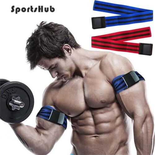 1PC Fitness Gym BFR Bands Arm Muscle Exercise Blood Flow Restriction Occlusion Training Belt Body-building Arm Strap EF0039