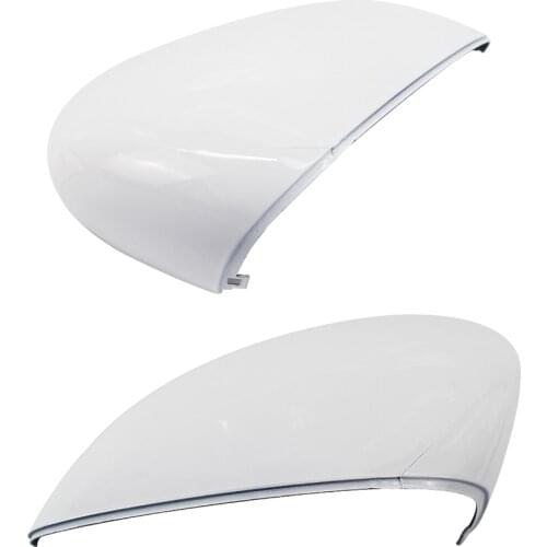 1Pcs Left/Right White Rearview Side View Mirror Replacement Cover Caps Case Shell For Ford For Fiesta 2008-2017 Car Accessories